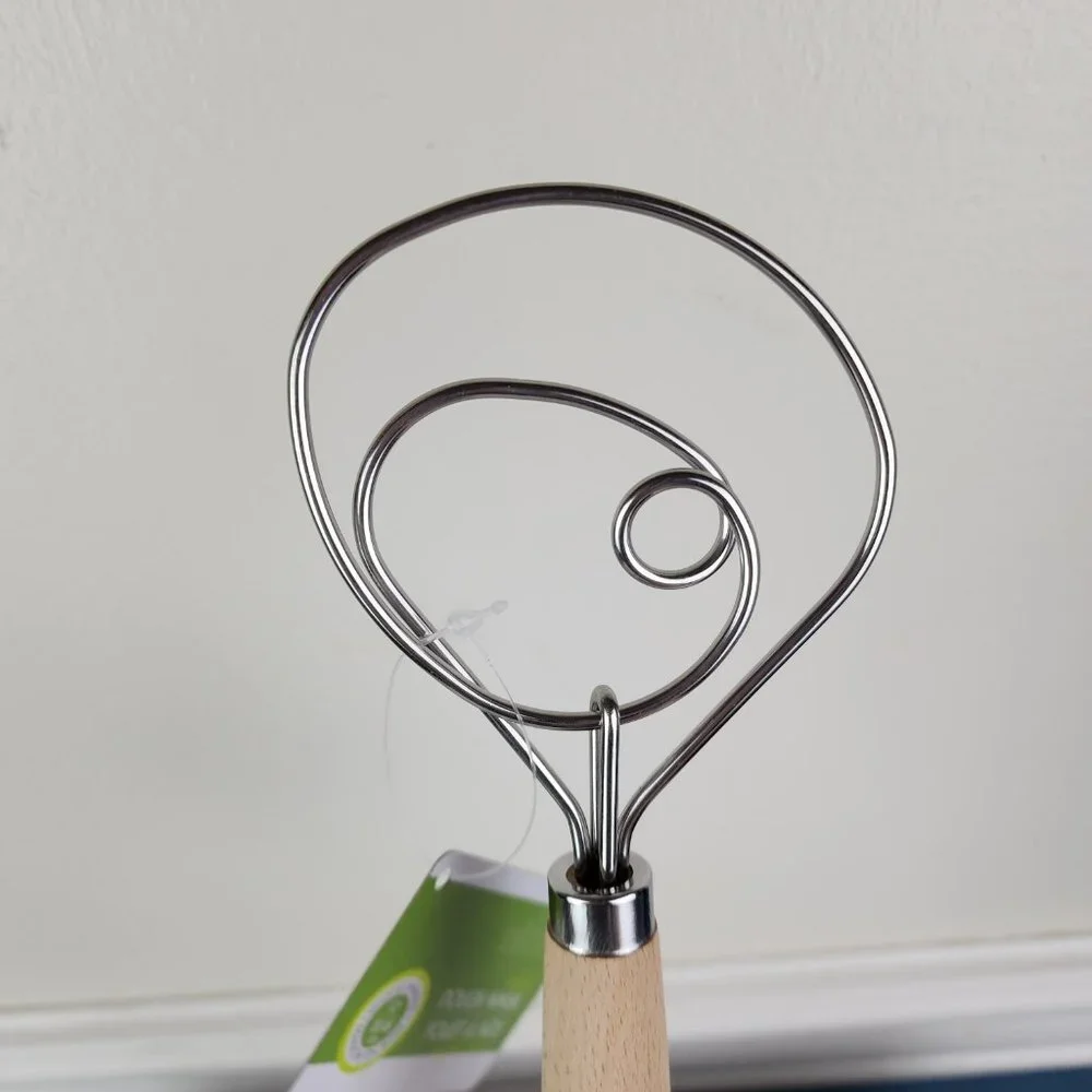 Fox Run Danish Dough Whisk Wood Handle 12
